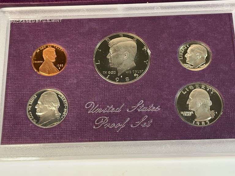 1984, 1985, 1986 US Proof Sets