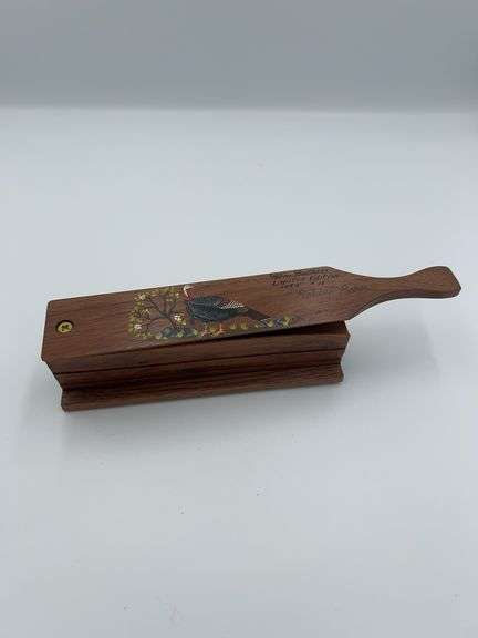 1994 Rohm Brothers Robby Rohm 18/100 Limited Edition Walnut Box Call Artwork by CA "Signed"