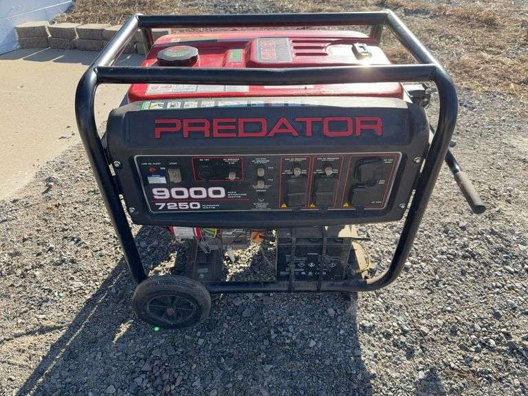 Predator Electric Start 7250 running watts Generator