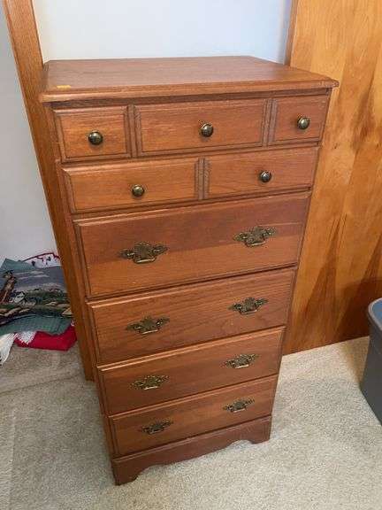 Vintage Unmarked Wooden Dresser