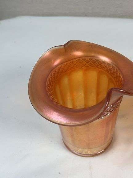 Fenton Marigold Carnival  Mug and Creamer