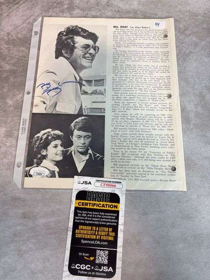 Bill Bixby Signed Come Blow Your Horn Program - JSA