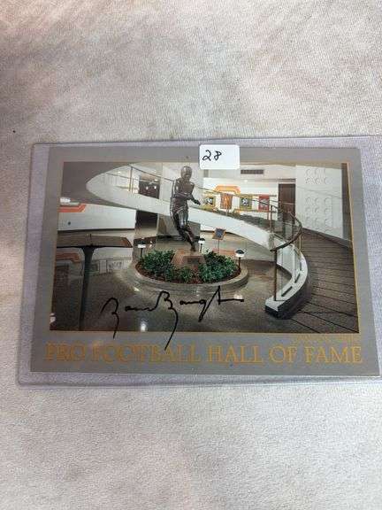 Sammy Baugh Signed Hall of Fame Post Card - JSA