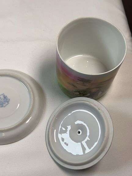 Royal Bayreuth “Little Boy Blue” Porcelain Lot – Basket, Mug, Plate & Biscuit Jar