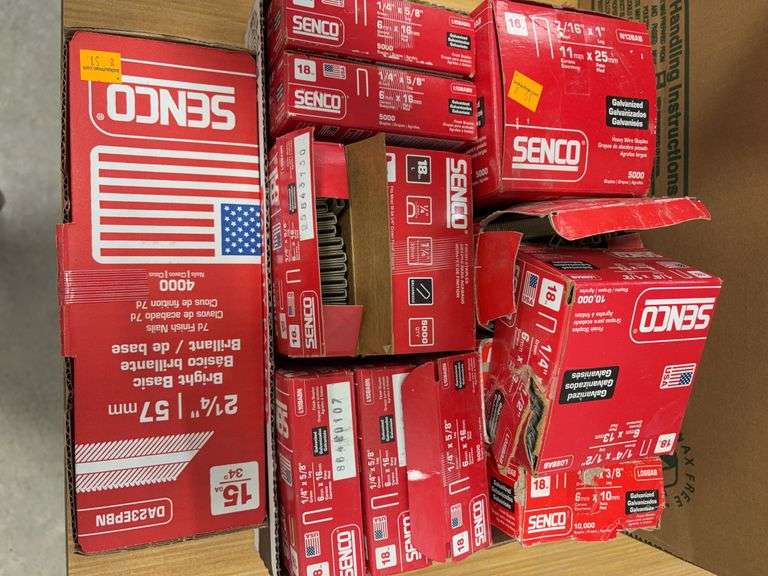 Large flat of Senco staples - see photos