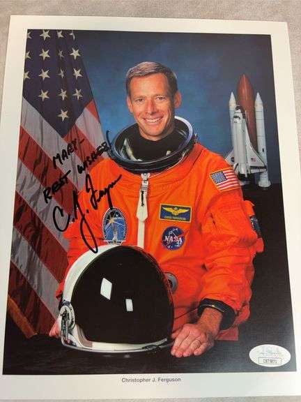Christopher Ferguson Signed 8x10 NASA Photo - JSA