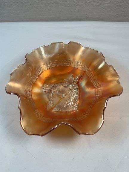 Dugan marigold carnival pony pattern bowl