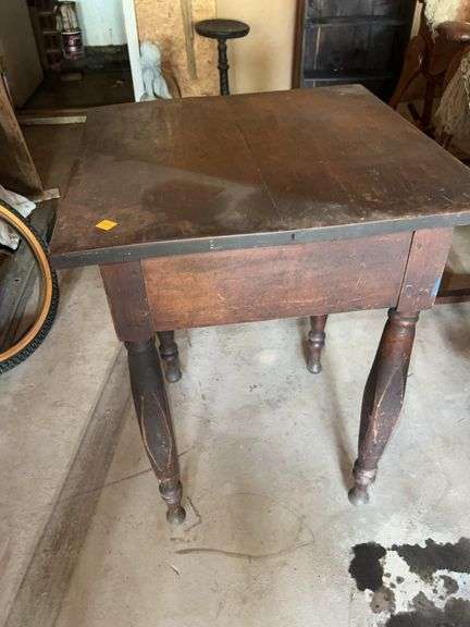 Vintage Wooden Single Drawer Side Table