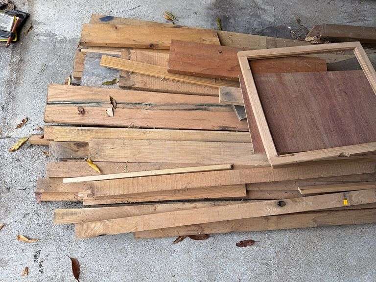 Assortment of Lumber (Mostly Oak and Cherry)