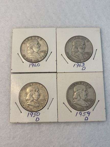 4 Franklin Halves