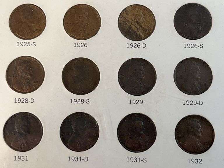 Lincoln Cents Set -No VDB or S-VDB
