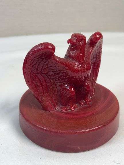 Fenton Ruby Bicentennial Glass – Eagle & Valley Forge Plate