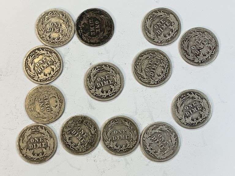 (13) Barber Dimes