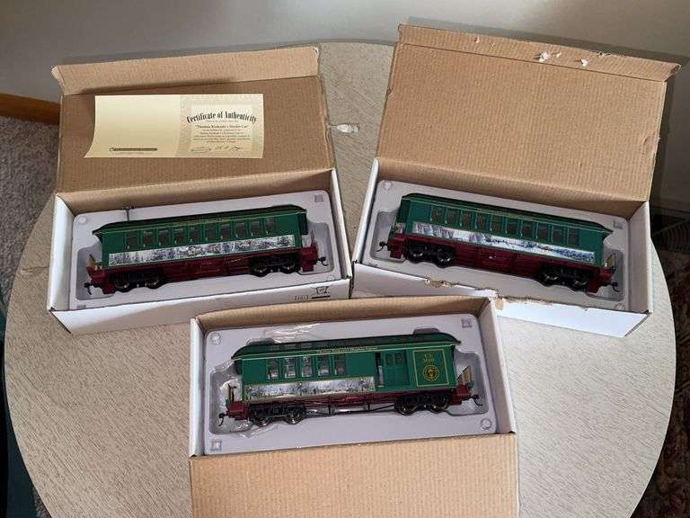 (3) Thomas Kinkade Christmas Express Trains