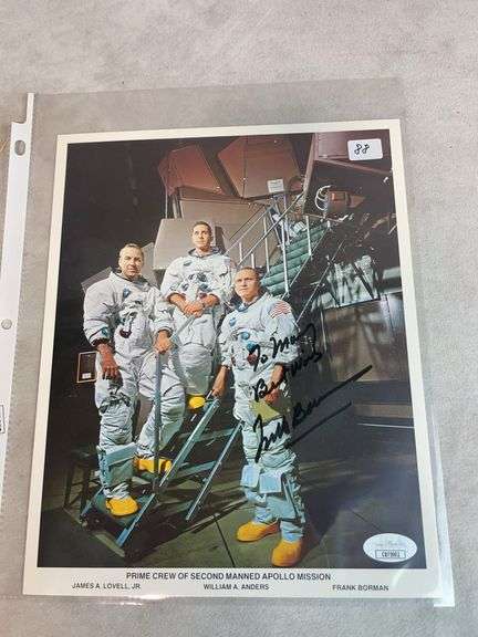 Frank Borman Signed 8x10 NASA Photo - JSA