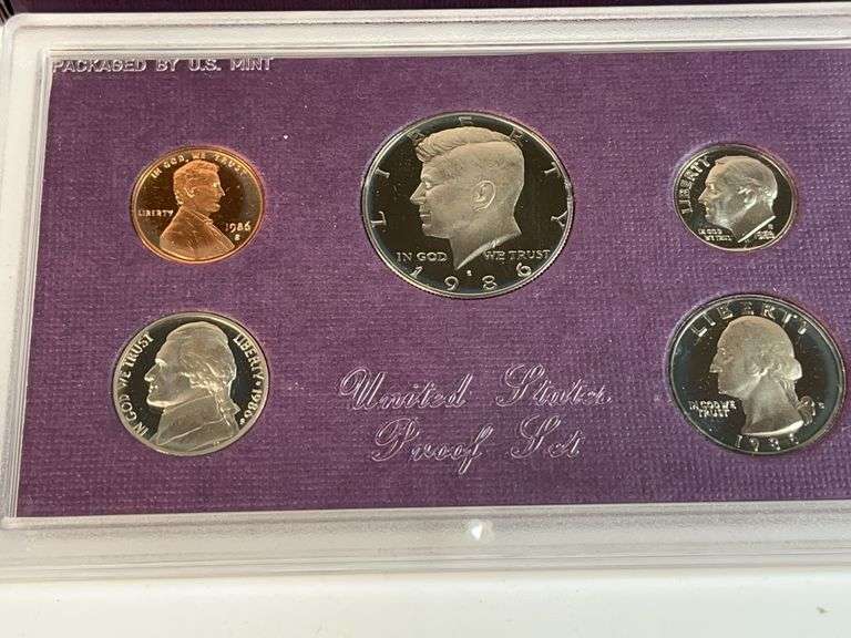 1984, 1985, 1986 US Proof Sets