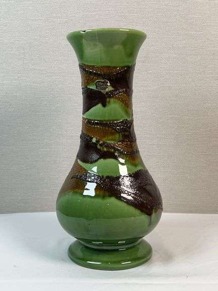 Royal Haeger Green Painted Vase