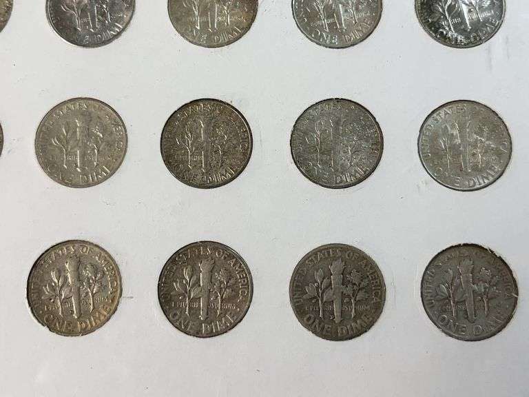 Roosevelt Dime Set, 1884 and 1857 Seated Liberty Dimes