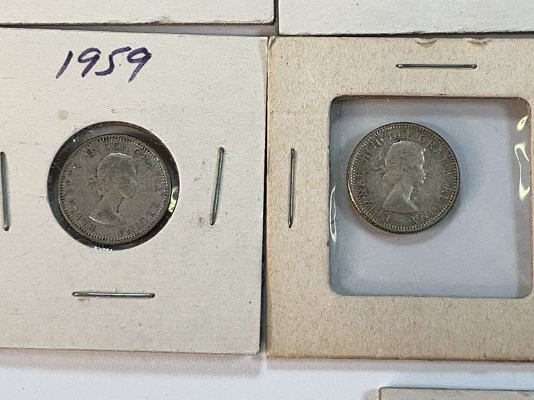 (14) Canadian Silver Dimes
