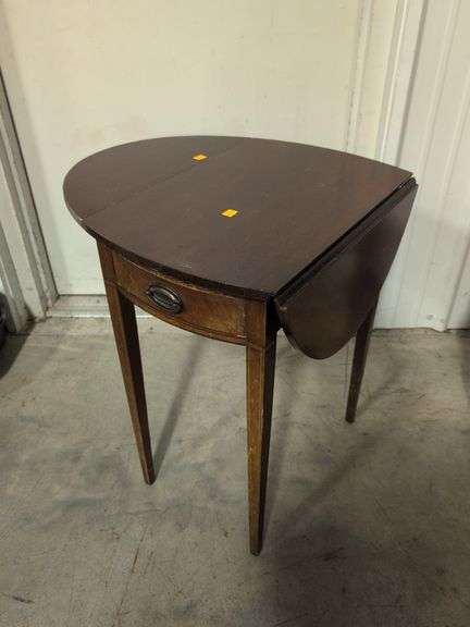 Wooden drop leaf side table/stand