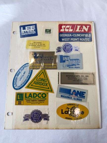 (28) Coal Miner Hardhat Stickers