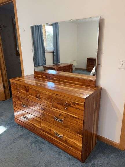 Vintage Cedar Dresser w/ Mirror