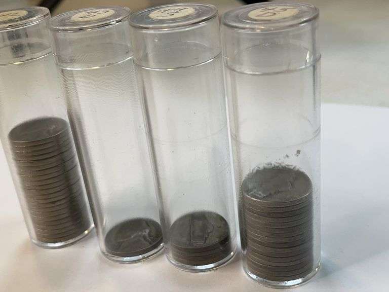 (22) 1942, (1) 1943D, (4) 1944S, (16) 1945D Jefferson Nickels