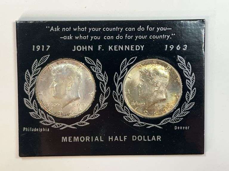 1964 John F Kennedy Memorial Halves Set￼