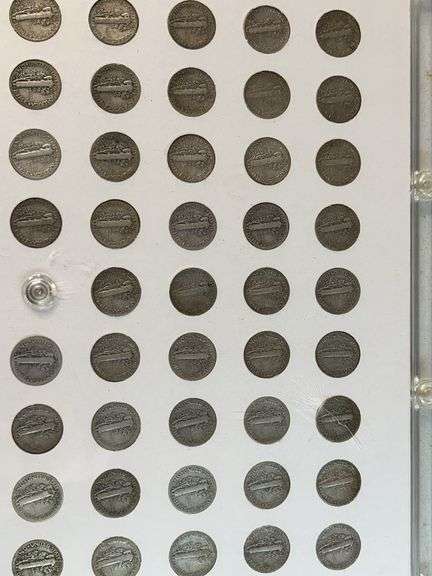 Mercury Dimes Set -Missing 1916D