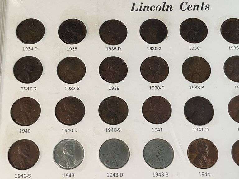Lincoln Cents Set, 1934-1958