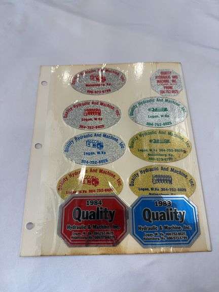 (16) Coal Miner Hardhat Stickers