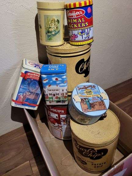 VARIOUS OLD TINS