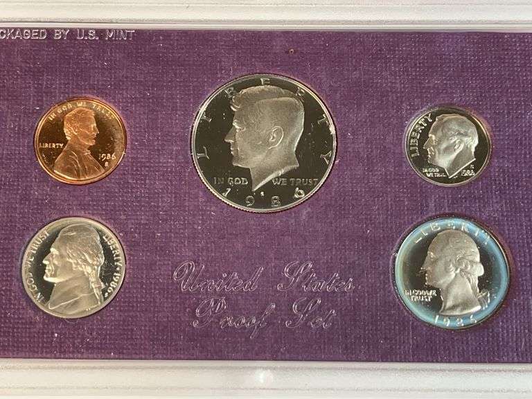 1984, 1985, 1986 US Proof Sets