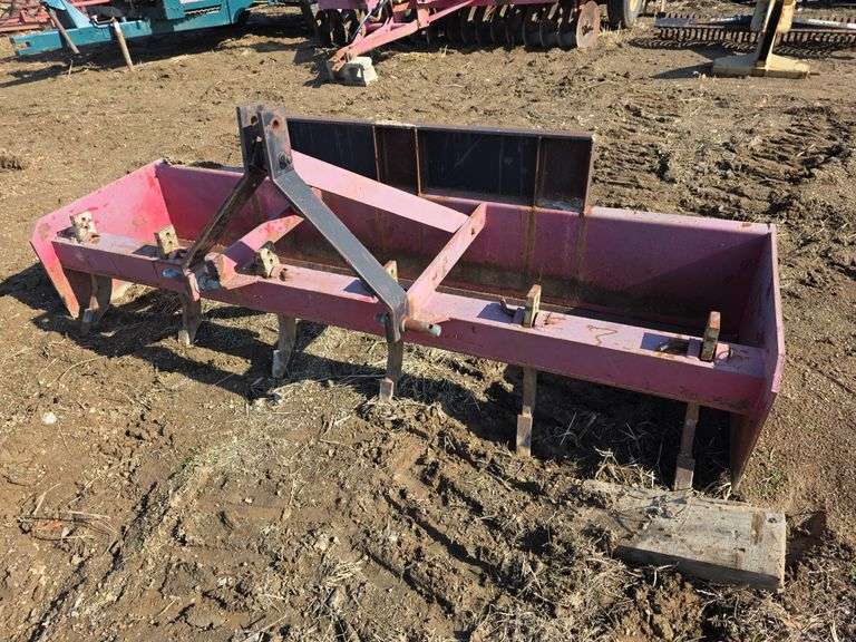 Box blade w/skidsteer plate modification