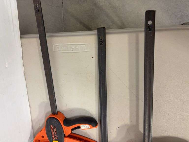 (3) Jorgensen E-Z Hold wood clamps