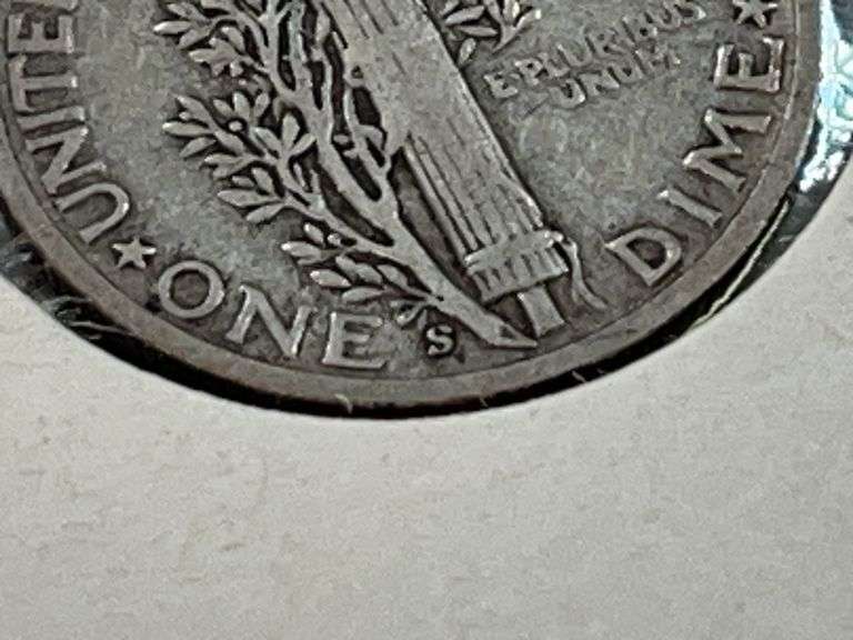 1945 Micro-S Mercury Dime