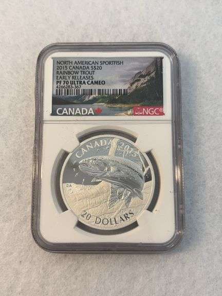 2015 Canadian Rainbow Trout PF 70 Ultra Cameo