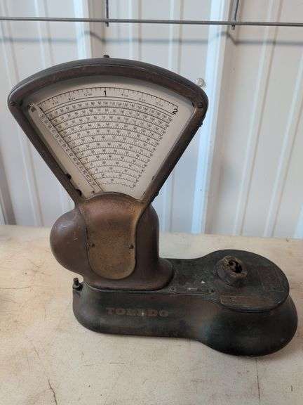 Vintage Toledo food scale - missing glass