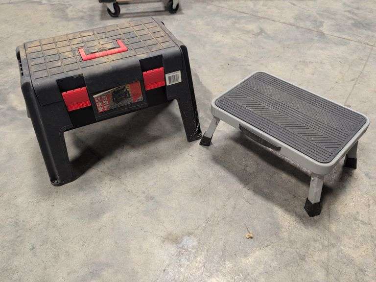 (2) stools - 7” and 13” tall