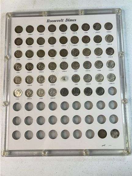 Roosevelt Dime Set, 1884 and 1857 Seated Liberty Dimes