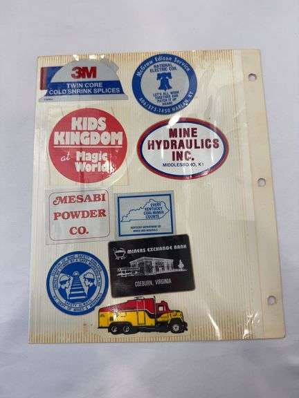 (18) Coal Miner Hardhat Stickers