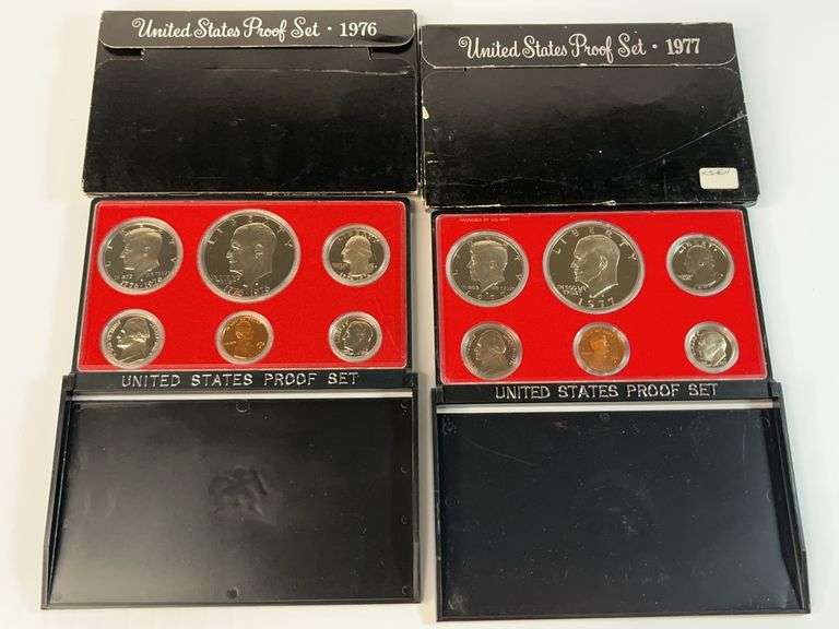 1976, 1977 US Proof Sets
