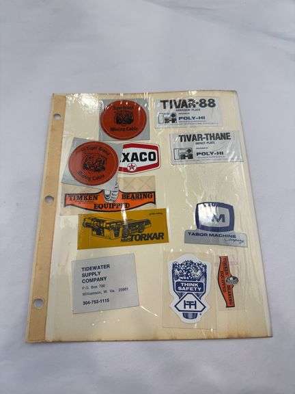 (16) Coal Miner Hardhat Stickers
