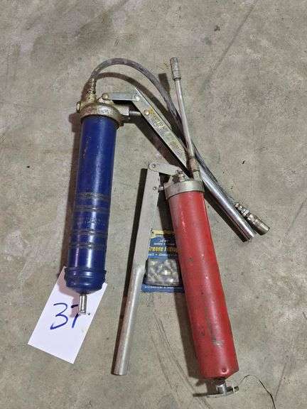 LOT OF 2 GREASE GUNS