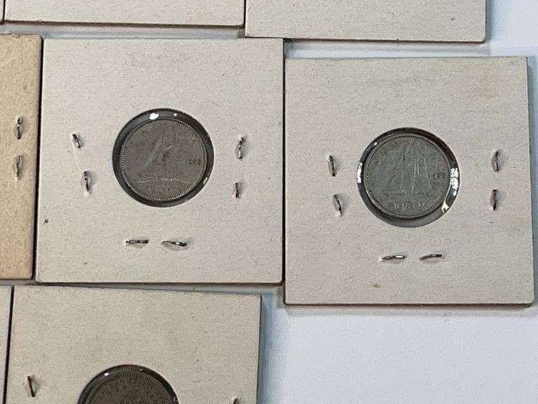 (14) Canadian Silver Dimes