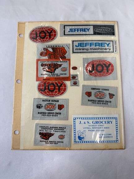 (24) Coal Miner Hardhat Stickers