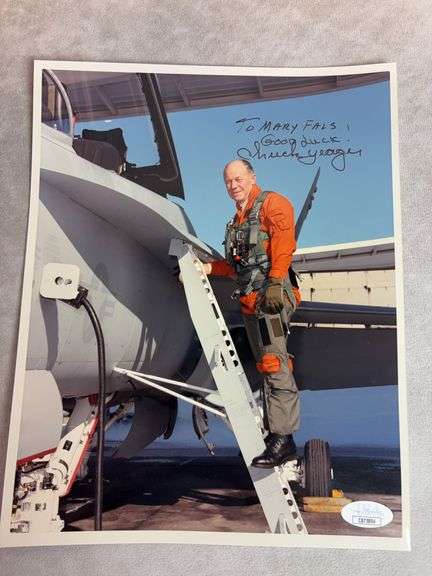 Chuck Yeager Signed 8x10 Photo - JSA