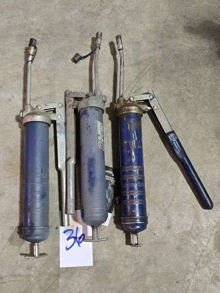 LOT OF 2 GREASE GUNS