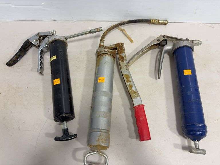 (3) grease guns