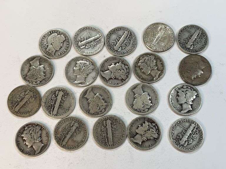 (20) Mercury Dimes